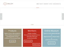 Tablet Screenshot of degreeofhonor.com